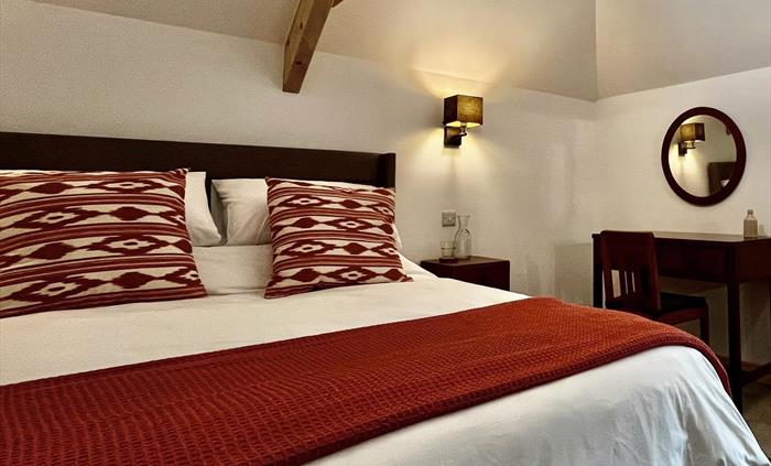 The main bedroom includes a king size bed